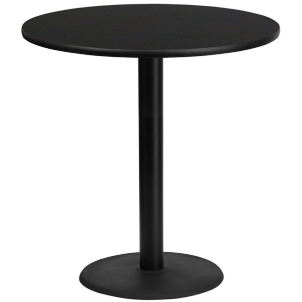 Buy Bar Height Hospitality Table 42RD Black Table-24RD Base near  Windermere