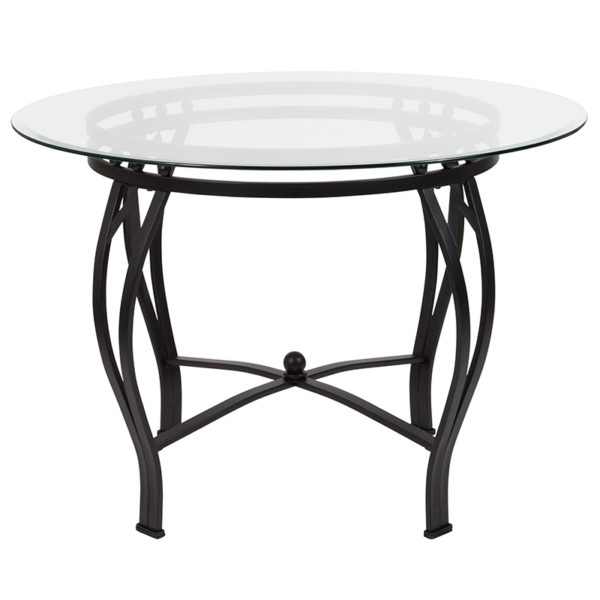 Shop for 42RD Glass Table/Black Framew/ 8mm Thick Glass near  Sanford at Capital Office Furniture
