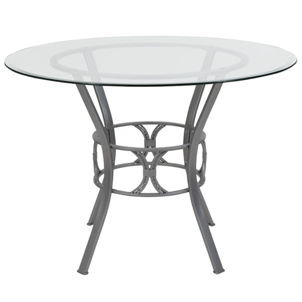 Shop for 42RD Glass Table/Silver Framew/ 8mm Thick Glass in  Orlando at Capital Office Furniture