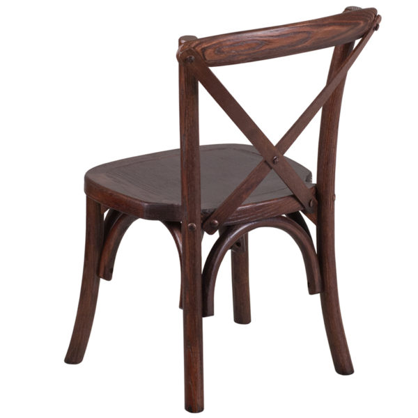 Shop for Kid Mahogany Cross Chairw/ Stack Quantity: 8 near  Leesburg at Capital Office Furniture