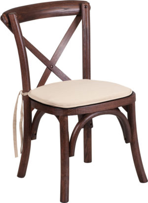 Buy Stackable Kids Bistro Style Chair Kid Mahogany Cross Chair near  Saint Cloud at Capital Office Furniture