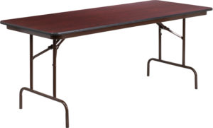 Buy Ready To Use Banquet Table 30x72 Mahogany Wood Fold Table near  Leesburg at Capital Office Furniture