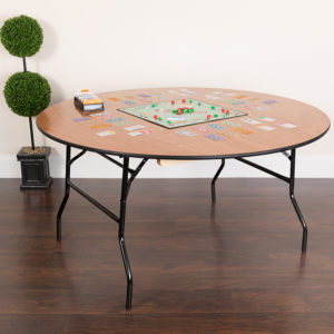 Buy Ready To Use Banquet Table 60RND Wood Fold Table in  Orlando at Capital Office Furniture