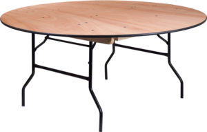 Buy Ready To Use Banquet Table 66 RND Natural Wood Fold Table near  Windermere at Capital Office Furniture