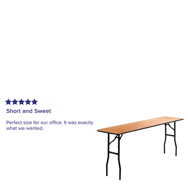 Shop for 18x72 Wood Fold Training Tablew/ 6' Folding Table near  Casselberry at Capital Office Furniture