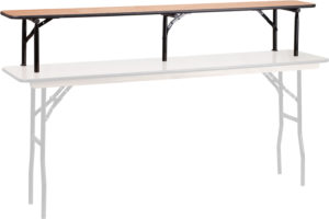 Buy Folding Table Riser 72x12x12 Radius Bar Top Riser in  Orlando at Capital Office Furniture