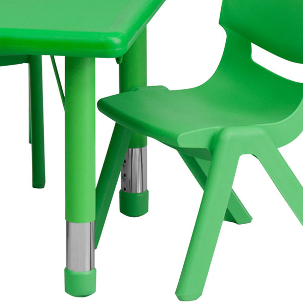 New activity tables in green w/ 1.5" Thick Textured Plastic Table Top at Capital Office Furniture in  Orlando at Capital Office Furniture