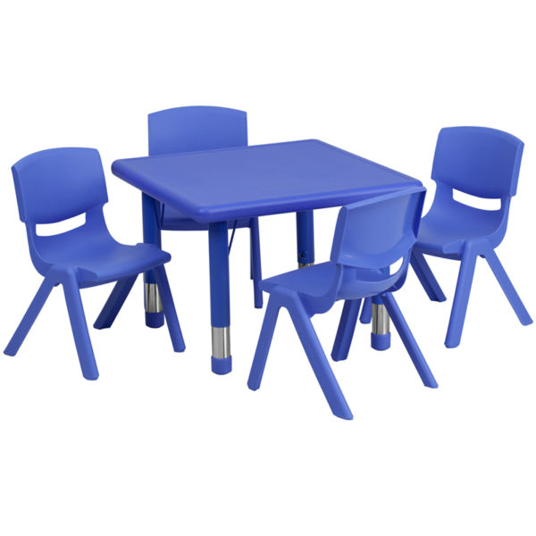 Buy Kids Table and Chair Set with 10.5" High Seats 24SQ Blue Activity Table Set near  Winter Springs at Capital Office Furniture