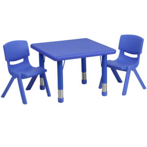 Buy Kids Table and Chair Set with 10.5" High Seats 24SQ Blue Activity Table Set in  Orlando at Capital Office Furniture