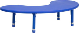Buy Moon Shaped Activity Table Blue Preschool Activity Table in  Orlando at Capital Office Furniture