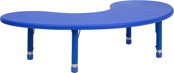 Buy Moon Shaped Activity Table Blue Preschool Activity Table near  Leesburg at Capital Office Furniture