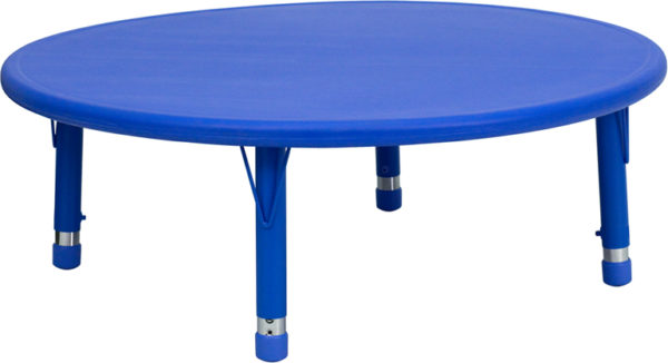 Buy Round Classroom Table Blue Preschool Activity Table near  Bay Lake at Capital Office Furniture