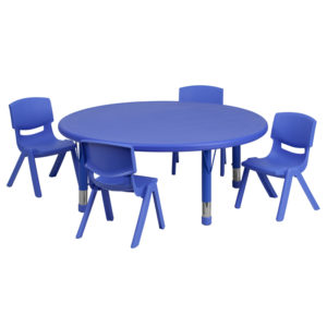 Buy Kids Table and Chair Set with 10.5" High Seats 45RD Blue Activity Table Set near  Kissimmee at Capital Office Furniture