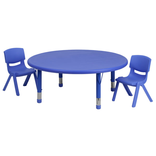 Buy Kids Table and Chair Set with 10.5" High Seats 45RD Blue Activity Table Set near  Lake Mary at Capital Office Furniture
