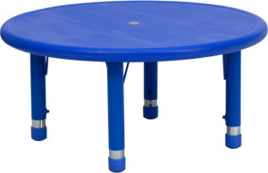Buy Round Classroom Table Blue Preschool Activity Table in  Orlando at Capital Office Furniture