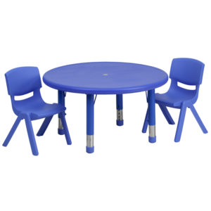 Buy Kids Table and Chair Set with 10.5" High Seats 33RD Blue Activity Table Set in  Orlando at Capital Office Furniture