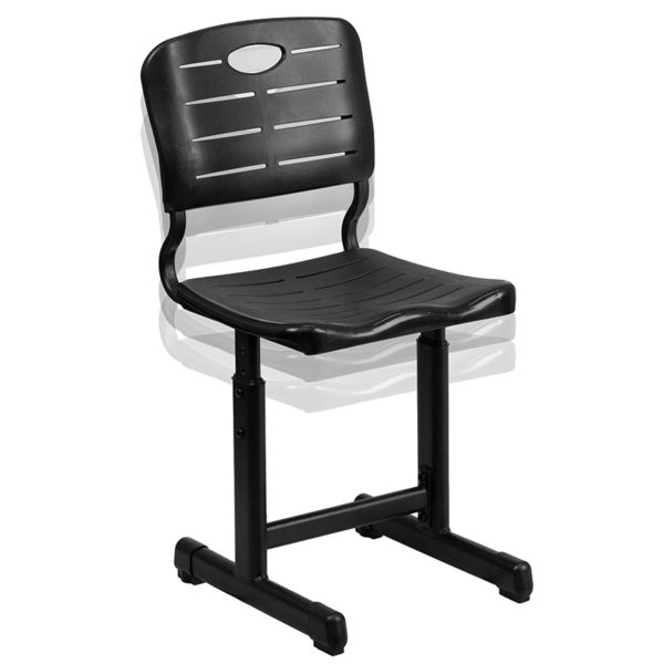 New classroom furniture in black w/ Anti-Slip Floor Caps prevent chair from slipping and reduces any noise at Capital Office Furniture in  Orlando at Capital Office Furniture