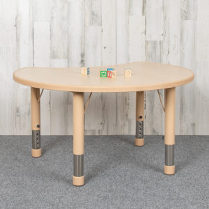 Buy Crescent Classroom Table 25x35 Crescent Natural Table in  Orlando at Capital Office Furniture