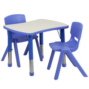 Buy Kids Table and Chair Set with 10.5" High Seats 21x26 Blue Activity Table Set in  Orlando at Capital Office Furniture