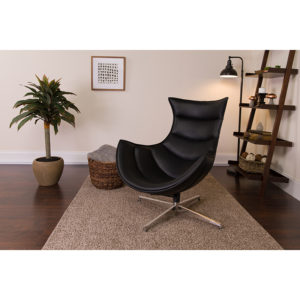 Buy Lounge Chair Black Leather Cocoon Chair in  Orlando at Capital Office Furniture