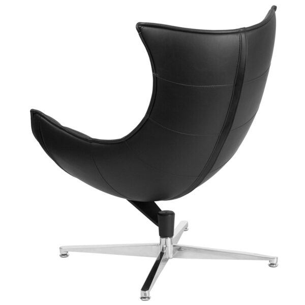 Nice LeatherSoft Swivel Cocoon Chair Integrated Curved Arms office guest and reception chairs near  Apopka at Capital Office Furniture