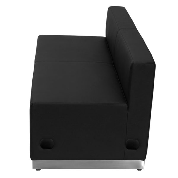 Shop for Black Leather Loveseatw/ Black LeatherSoft Upholstery near  Bay Lake at Capital Office Furniture