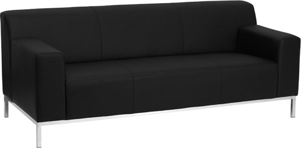 Buy Contemporary Style Black Leather Sofa in  Orlando at Capital Office Furniture