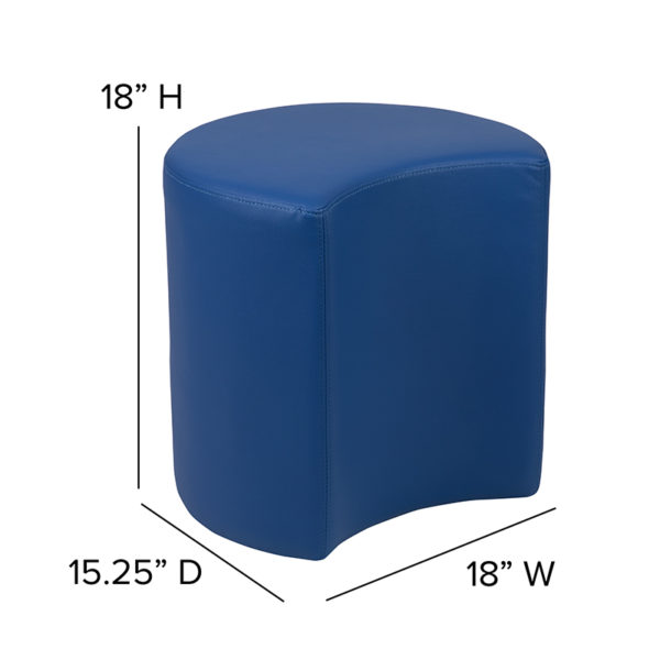 Shop for 18" Soft Seating Moon-Bluew/ Durable vinyl upholstery is easy to clean near  Bay Lake at Capital Office Furniture