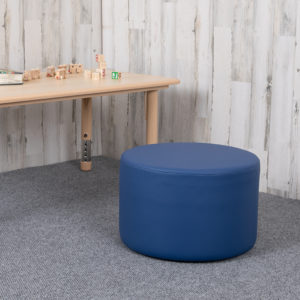 Buy Modular Ottoman for group activities and reading hour 12" Soft Seating Circle-Blue near  Clermont at Capital Office Furniture