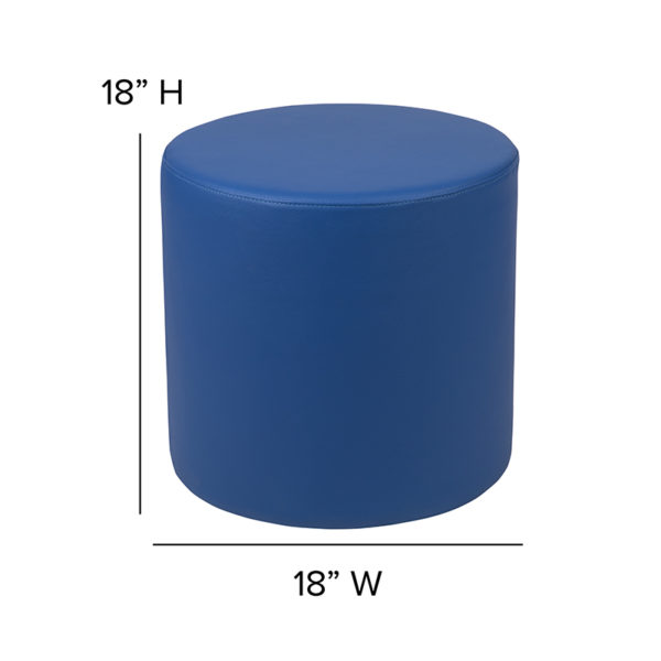 Shop for 18" Soft Seating Circle-Bluew/ Durable vinyl upholstery is easy to clean in  Orlando at Capital Office Furniture