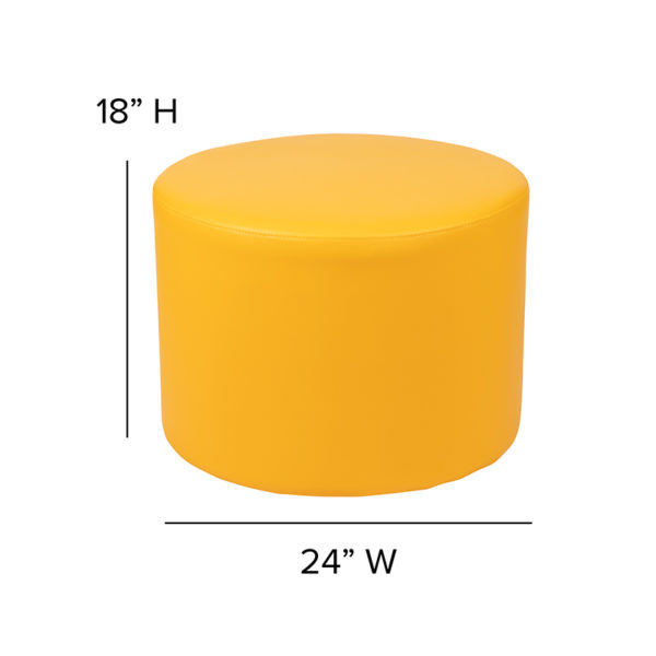 Shop for 18x24 Soft Circle-Yelloww/ Durable vinyl upholstery is easy to clean in  Orlando at Capital Office Furniture