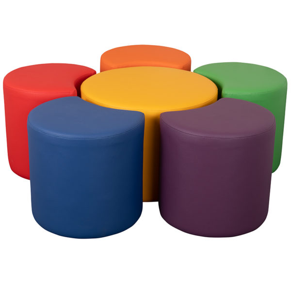 Shop for Soft Seating Flower Set - 18"Hw/ Durable vinyl upholstery is easy to clean near  Leesburg at Capital Office Furniture