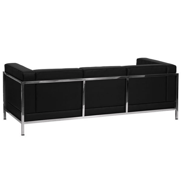 Nice HERCULES Imagination Series Contemporary LeatherSoft Sofa w/ Encasing Frame Track Arms office guest and reception chairs near  Windermere at Capital Office Furniture