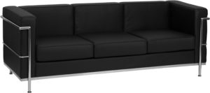 Buy Contemporary Style Black Leather Sofa near  Kissimmee at Capital Office Furniture