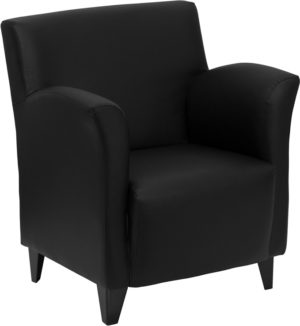 Buy Lounge Chair Black Leather Guest Chair in  Orlando at Capital Office Furniture