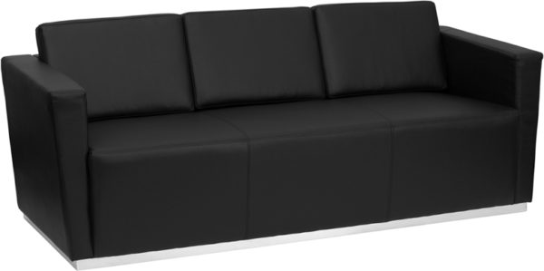 Buy Contemporary Style Black Leather Sofa in  Orlando at Capital Office Furniture