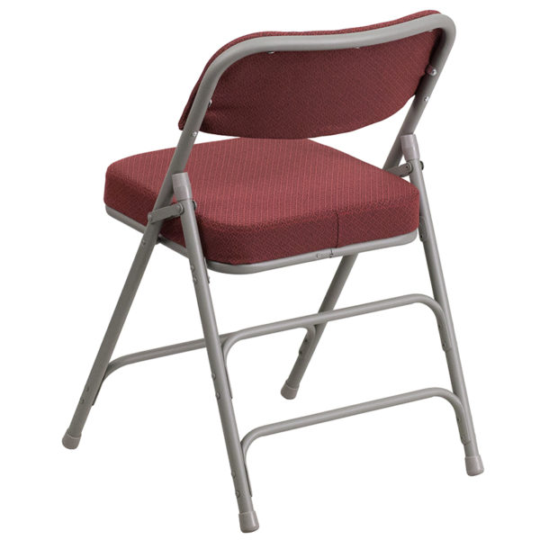 New folding chairs in burgundy w/ 18 Gauge Steel Frame at Capital Office Furniture near  Lake Buena Vista