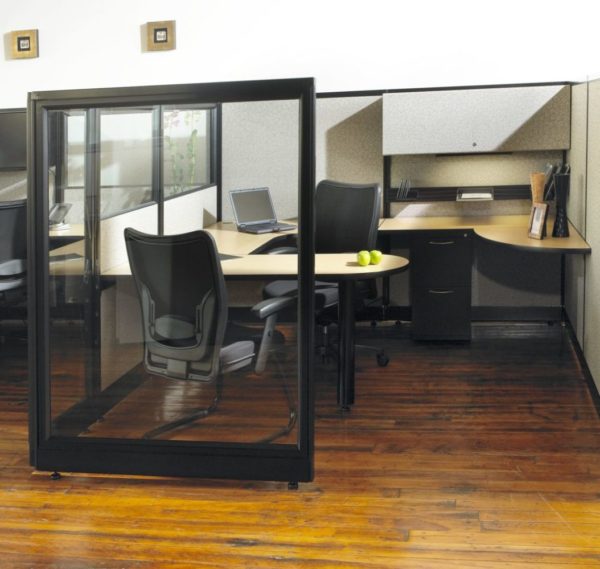 MWall AIS Cubicles with glass walls at Capital Office Furniture
