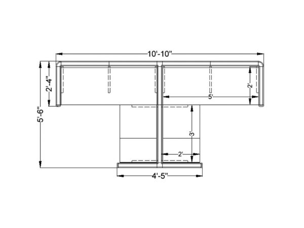 2Pack Inline 5x5 L Shape  cubicles by KUL